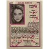 Image 2 : Julie Kruis Bench Warmer Swimsuit Models 1992 Collector Card.