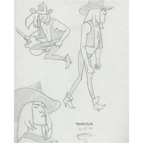 Marvel Artist Tony Salmons original signed sketch