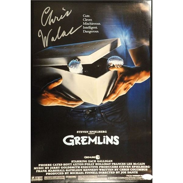 Gremlins Chris Walas  signed photo. JSA Authenticated