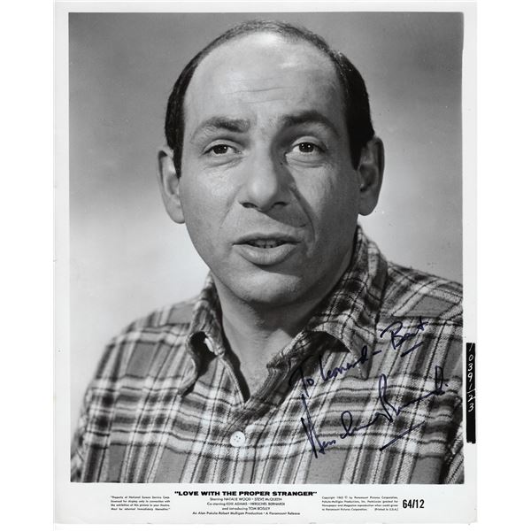 Love With The Proper Stranger Herschel Bernardi Signed Photo