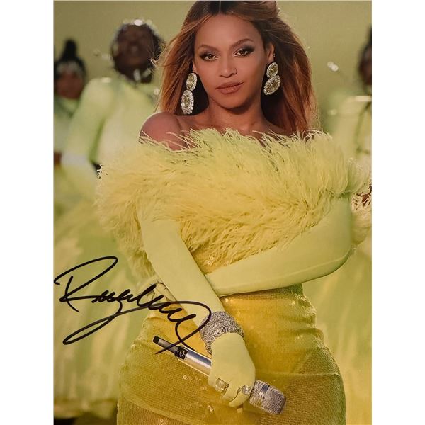 Beyonce signed photo