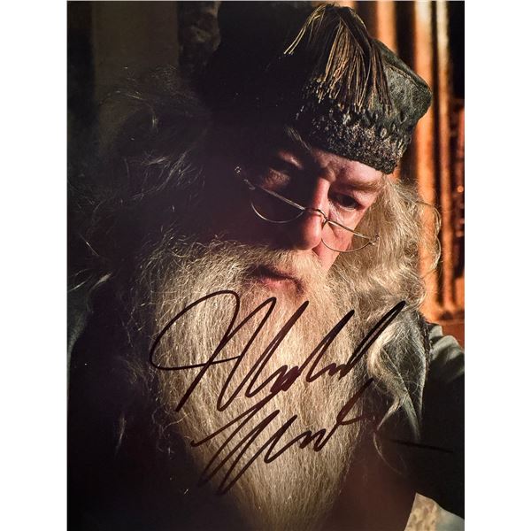Harry Potter Michael Gambon signed movie photo