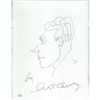 Image 1 : The Honeymooners Art Carney original signed sketch. JSA Authenticated