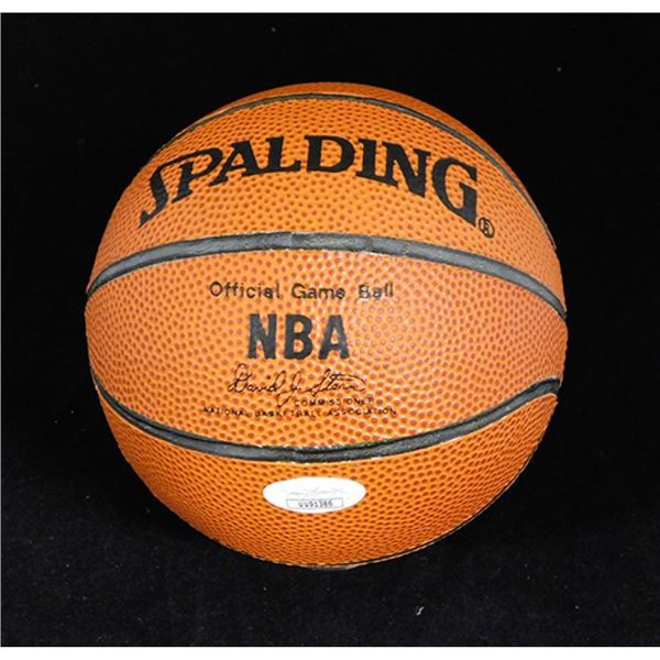 New York Knicks John Wallace Signed Mini Spalding 5" NBA Basketball JSA Authenticated