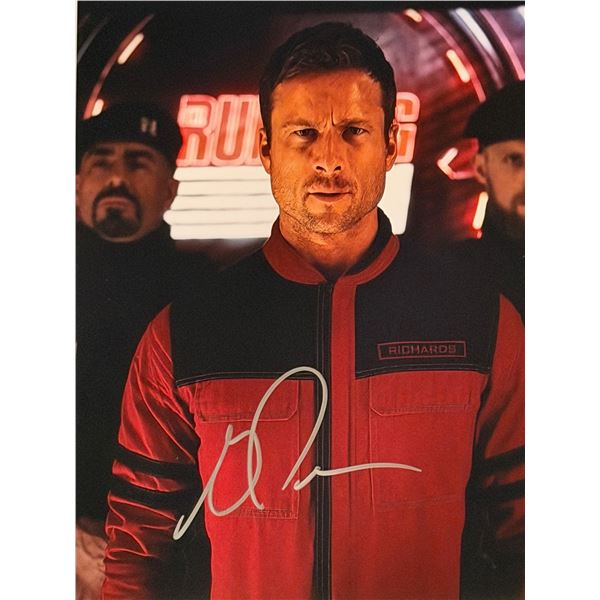 The Running Man Glen Powell signed photo