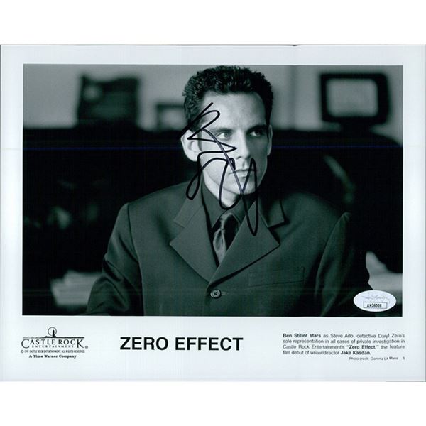 Zero Effect Ben Stiller signed promo photo. JSA Authenticated