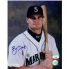 Image 1 : Seattle Mariners Ben Davis Signed 8x10 Glossy Photo JSA Authenticated Water DMG