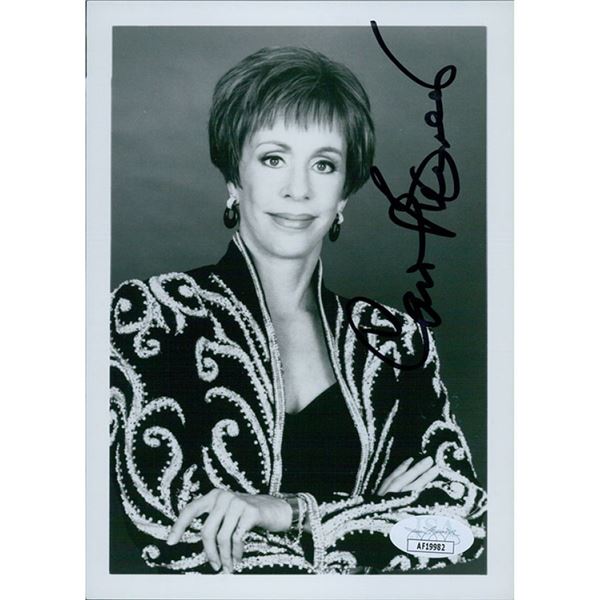 Carol Burnett signed photo. JSA Authenticated