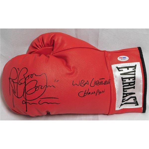 Ray Boom Boom Mancini Signed Red Everlast Boxing Glove