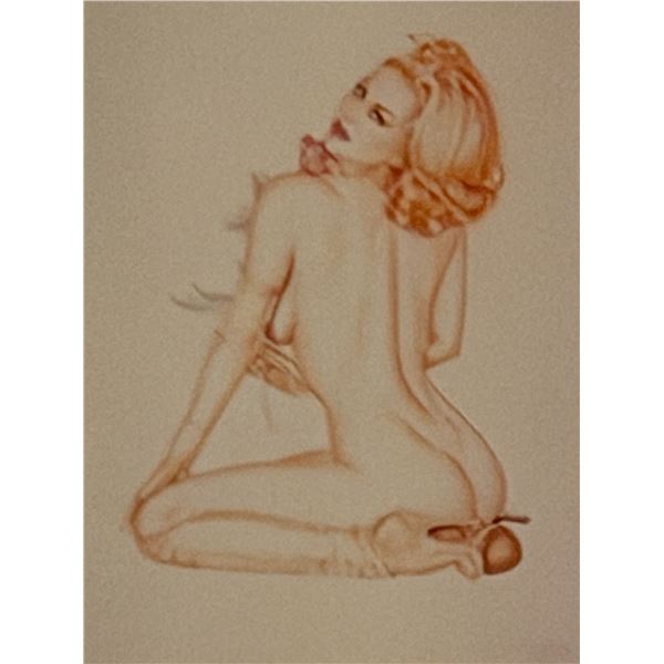 Artist Olivia DeBerardinis Pin Up 1992 Collector Card
