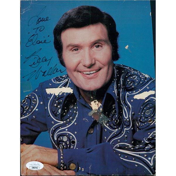 Country singer Billy Walker signed photo. JSA Authenticated