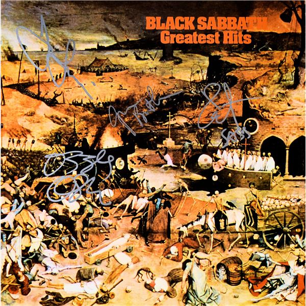 Black Sabbath signed Greatest Hits album
