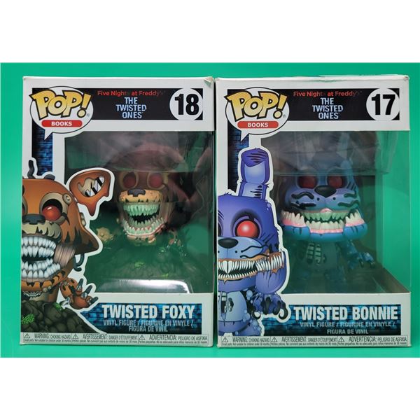 2 Five Nights at Freddy's The Twisted Ones Funko Pop! Vinyl Figures (Twisted Foxy & Twisted Bonnie)