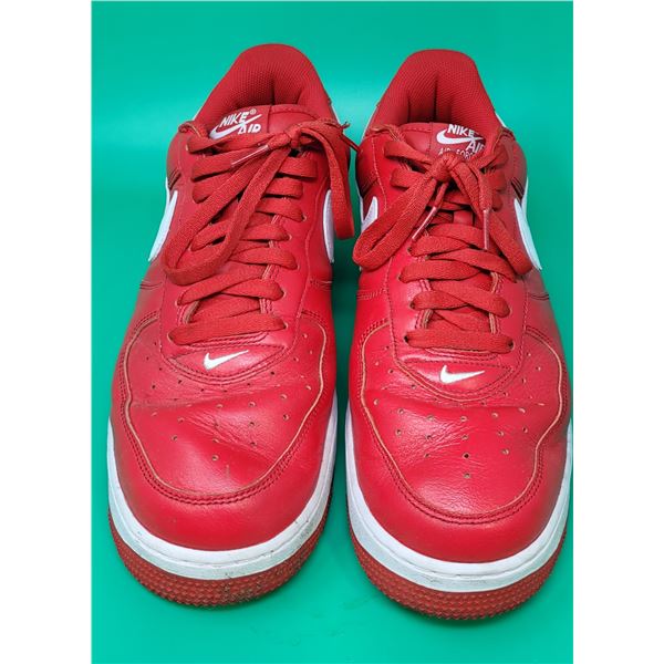 Nike University Red/White Air Force 1 Low Shoes