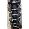 Image 2 : Inspire A-Frame Dumbbell Rack w/ Assorted Dumbbells