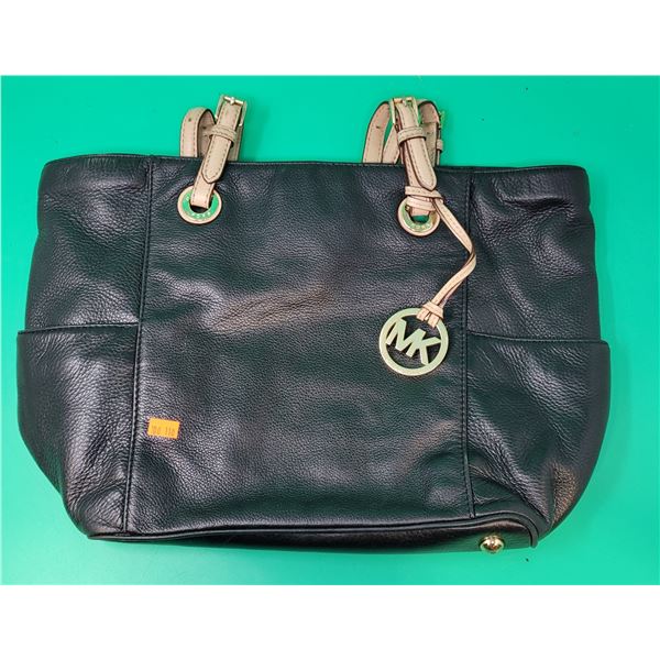 Black Leather Michael Kors Purse