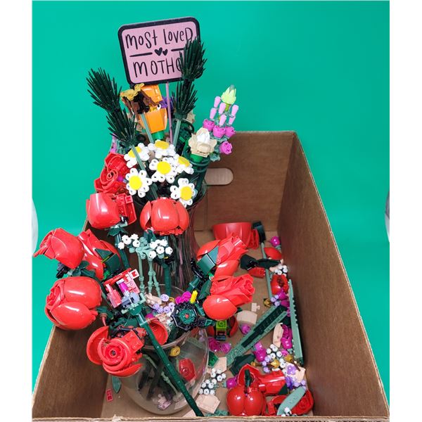 Lot of Assorted Lego Flowers