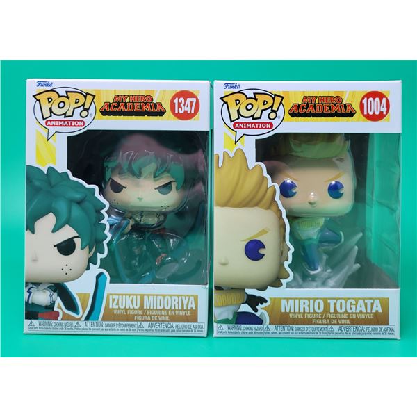 2 My Hero Academia Funko Pop! Vinyl Figures (Izuku Midoriya & Mirio Togata)