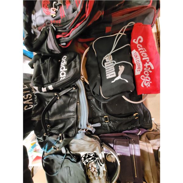 Lot of Handbags & Backpacks w/ Puma, Adidas, & More