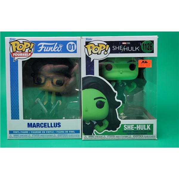Funko Pop! Vinyl Figure & Bobble-Head (Marcellus & Marvel She-Hulk)
