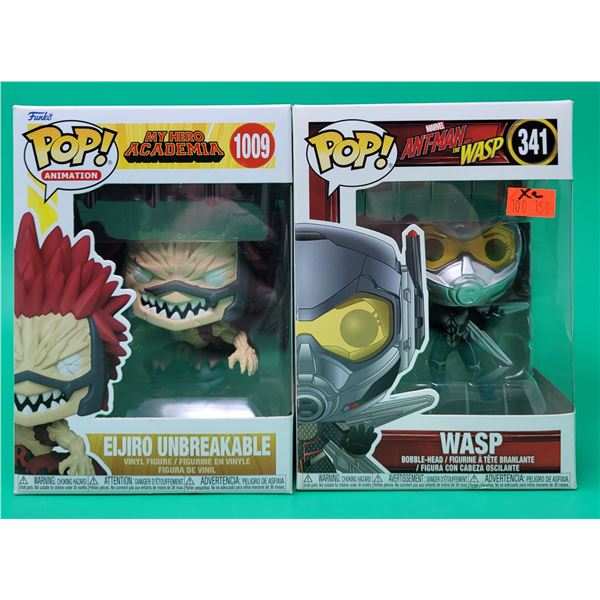 Funko Pop! Vinyl Figure & Bobble-Head (My Hero Academia Eljiro Unbreakable & Antman and The Wasp Was