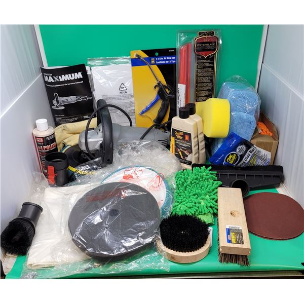 Tool Lot w/ Mastercraft Polisher, Polish, Brushes, & More