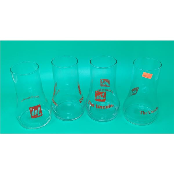 7-UP "The Uncola" Advertising Glasses