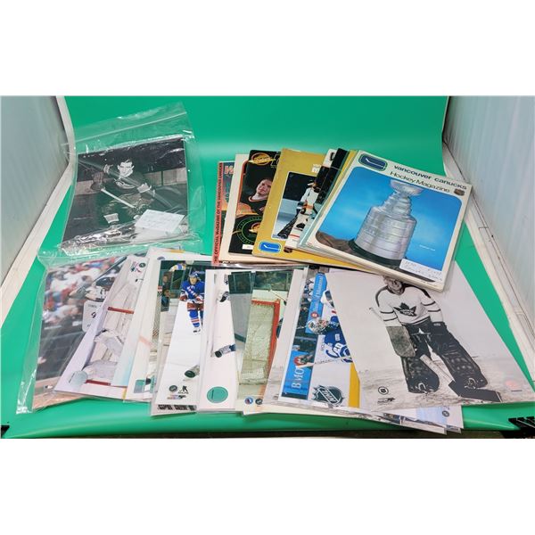 Lot of Assorted NHL Photos & Hockey Magazines