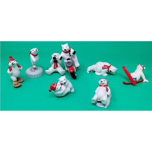 Lot of Coca-Cola Polar Bear Figures