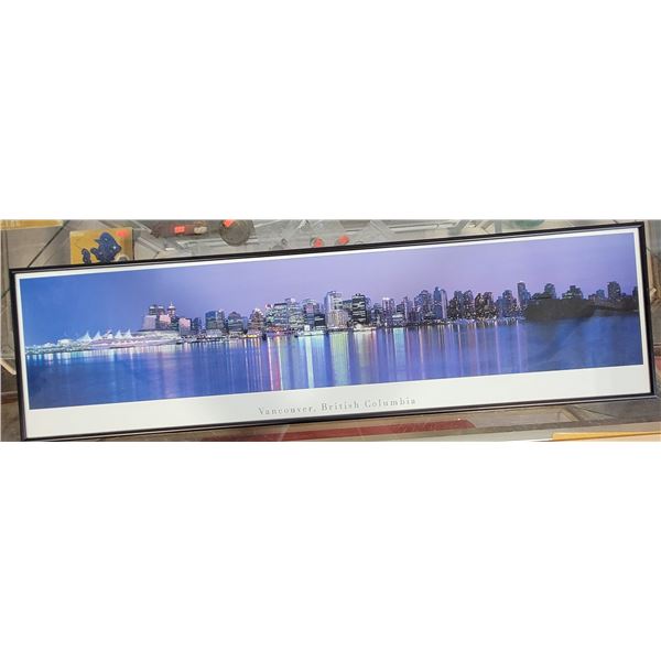 Framed Panoramic Vancouver, British Columbia Print