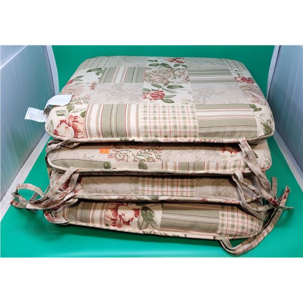 4 Floral Seat Cushions
