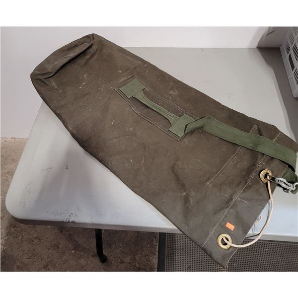 Military-Style Canvas Duffle Bag