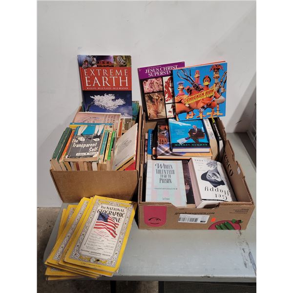 Book Lot, National Geographic, jesus christ superstar etc..