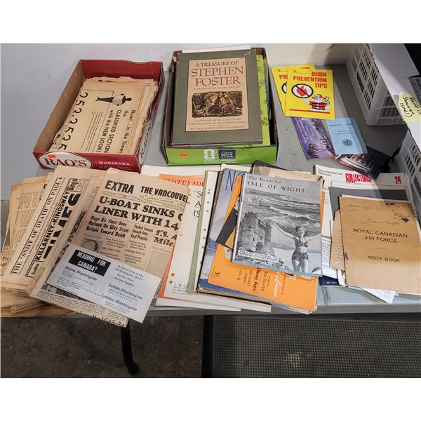 VTG Newspaper and magazine lot