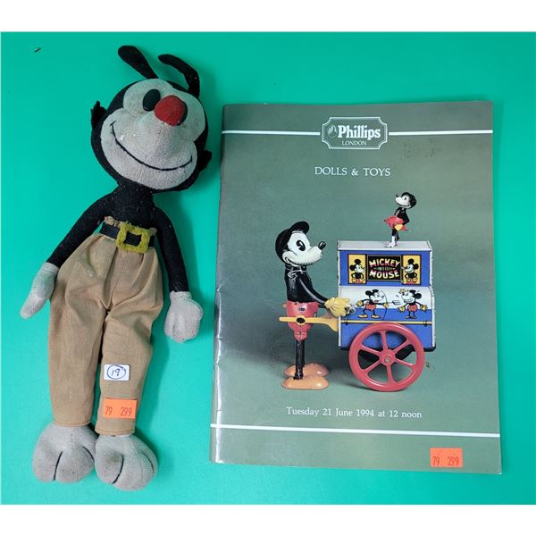Yakko Warner VTG plush and Phillips London Catalogue