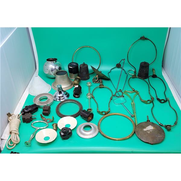 Assorted Lamp accessory pieces