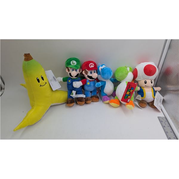 Lot of Super Mario Plush Toys