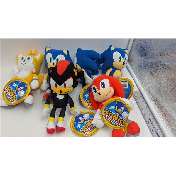 Lot of Sonic The Hedgehog Plush Toys