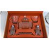 Image 2 : Early American Prescut 7 Pc. Table Service Set & Pyrex Saucepan