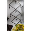 Image 3 : Decor Lot w/ Linens, Wall Shelves, & Ruler Accordion Hook Rack