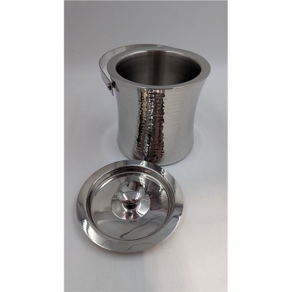 Hammered Metal Ice Bucket