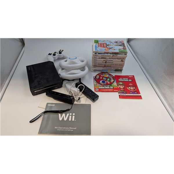 Wii Lot w/ Console, Remotes, Assorted Games, & Accessories