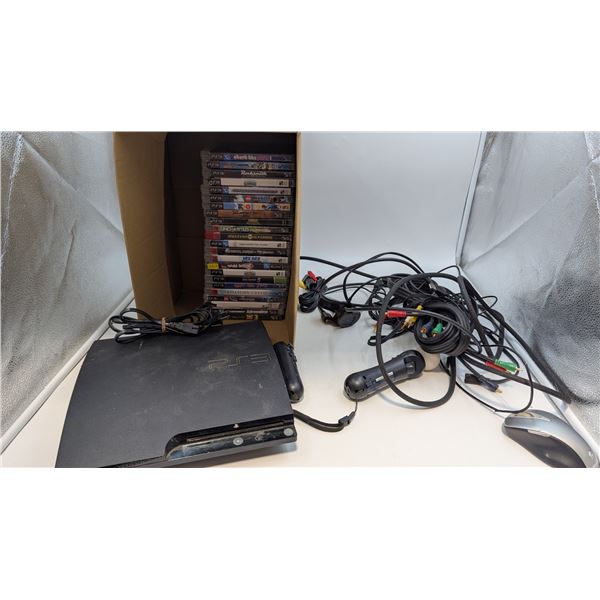 PlayStation 3 Lot w/ Console, Assorted Games, & More