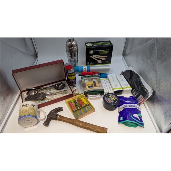Variety Lot w/ Sneaker Crease Protection, Cocktail Shaker, Wine Bottle Vacuum Sealer, & More
