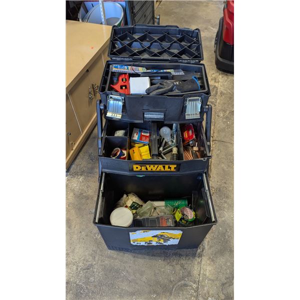 Dewalt Fold-Out Rolling Toolbox w/ Assorted Tools