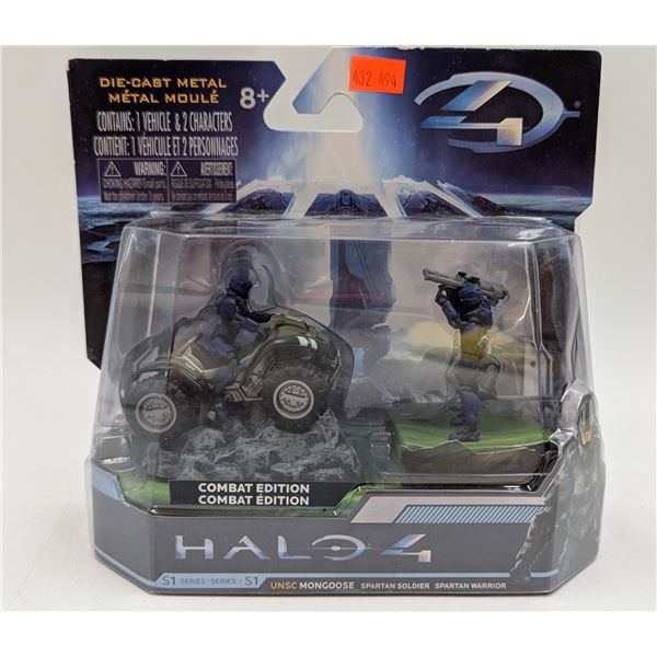 Sealed Halo 4 Diecast Vehicle & Character UNSC Mongoose Set
