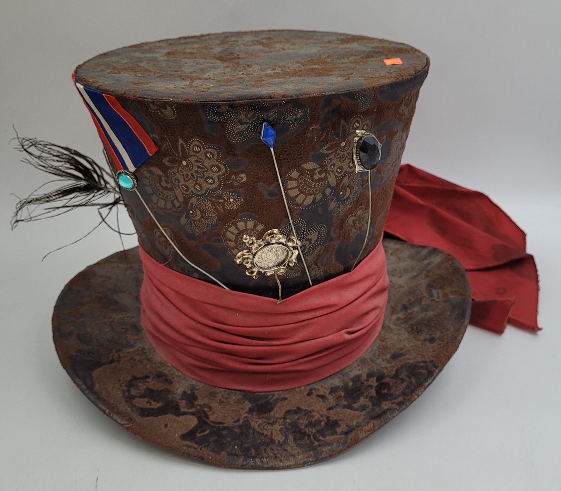 VTG Top Hat w/ Stick Pin Accents