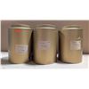 Image 1 : 3 Tea Cannisters w/ Assorted Teas
