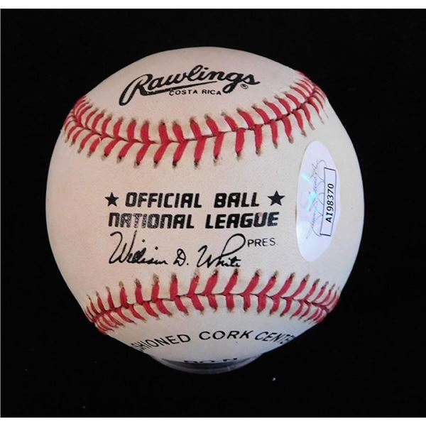 Cincinnati Reds Billy Hatcher Signed MLB Official National League Baseball JSA Authenticated