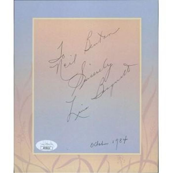 The Hard Hombre Lina Basquette Signed 6.5x8 Stationary Note JSA Authenticated